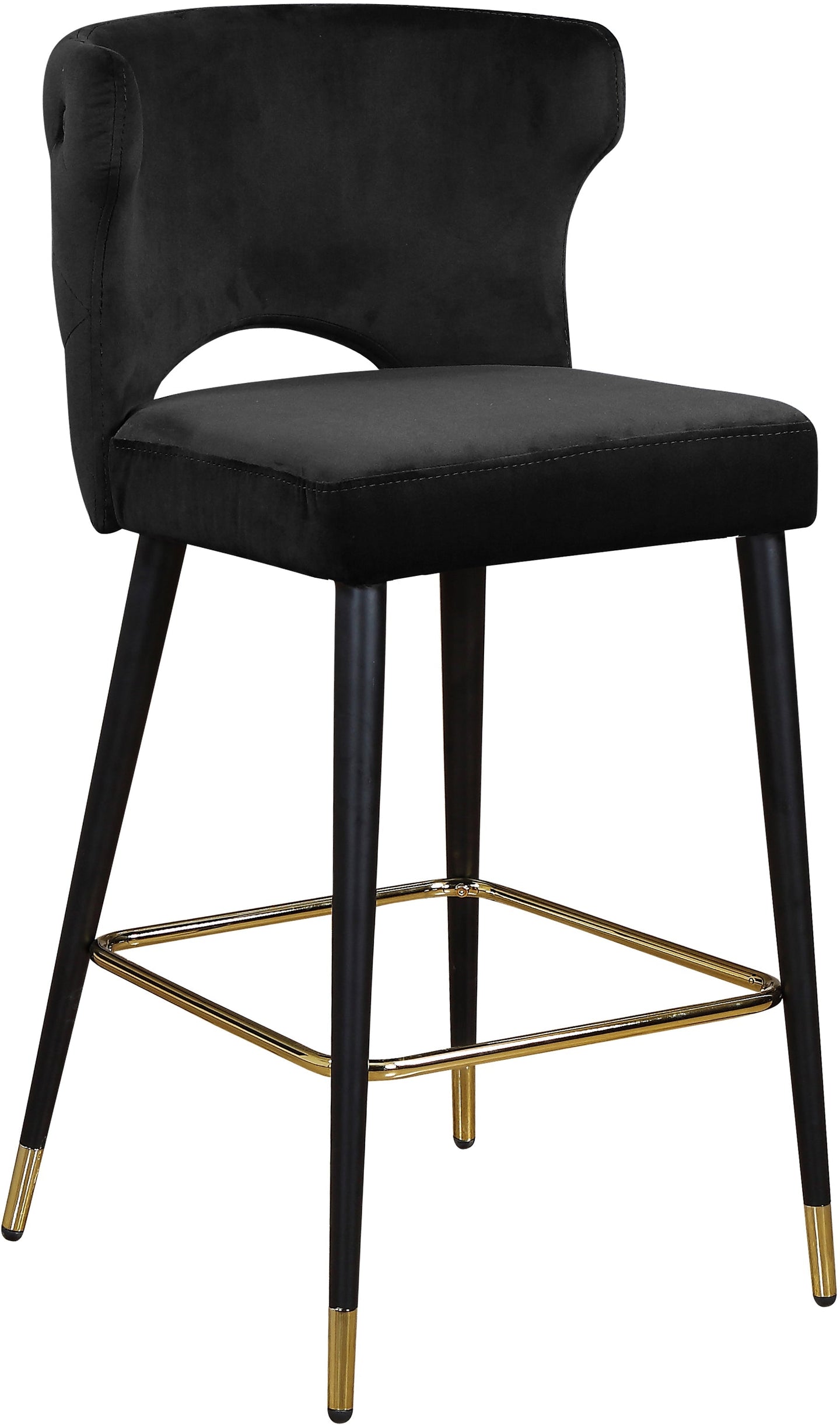 Kelly Velvet Stool - Furniture Depot