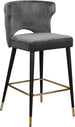 Kelly Velvet Stool - Furniture Depot