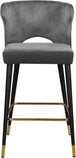 Kelly Velvet Stool - Furniture Depot