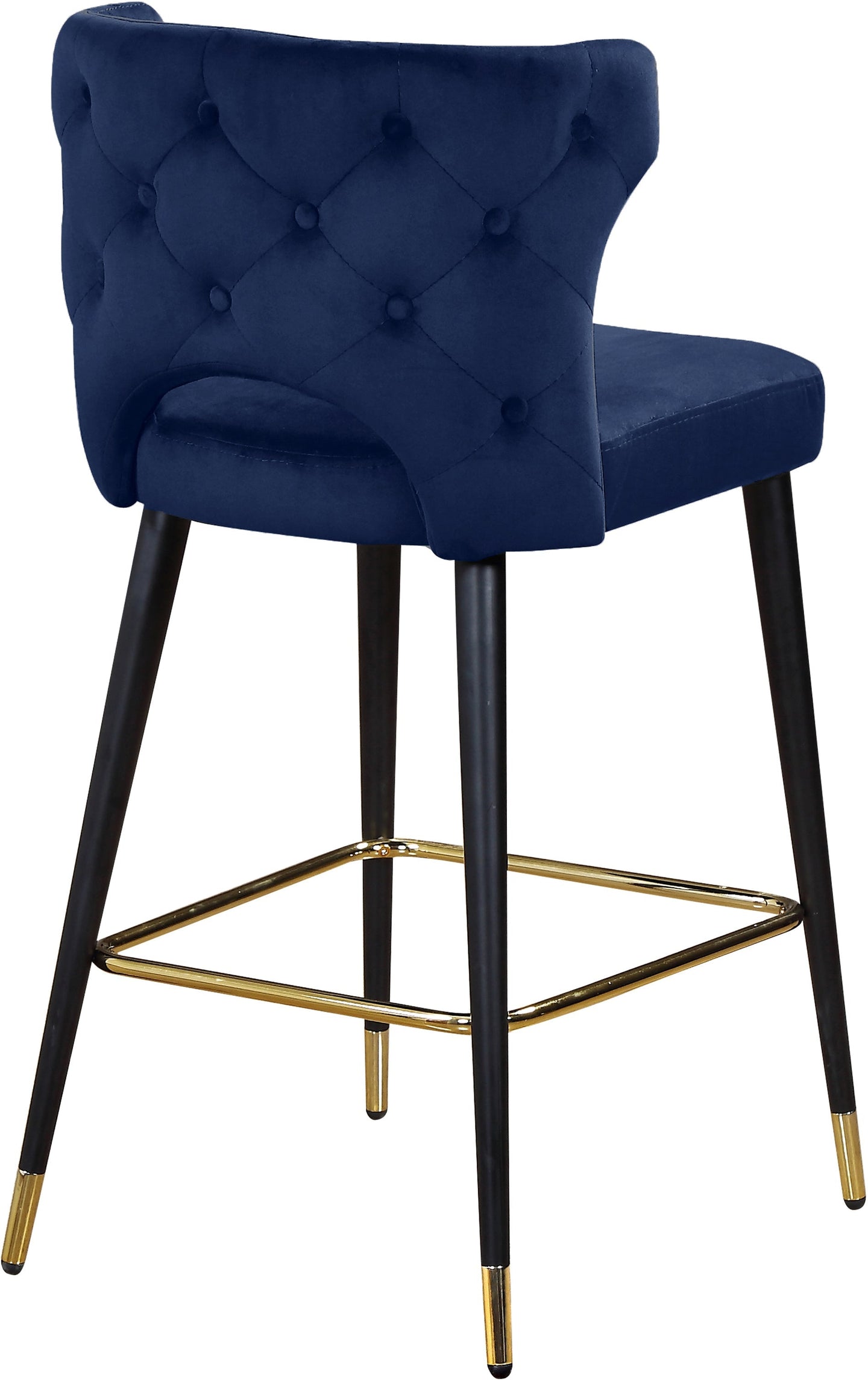 Kelly Velvet Stool - Furniture Depot