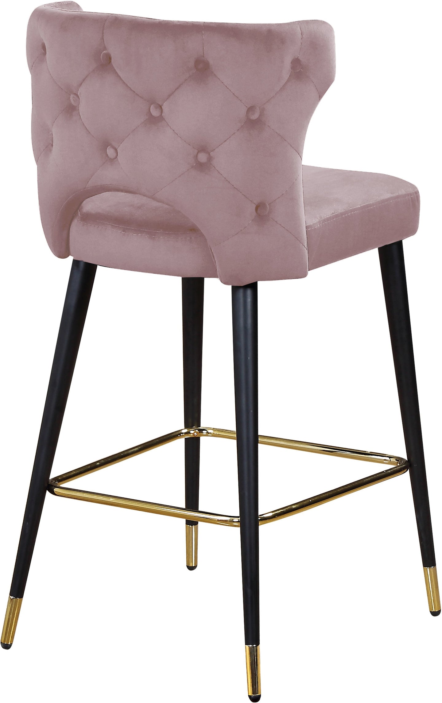 Kelly Velvet Stool - Furniture Depot