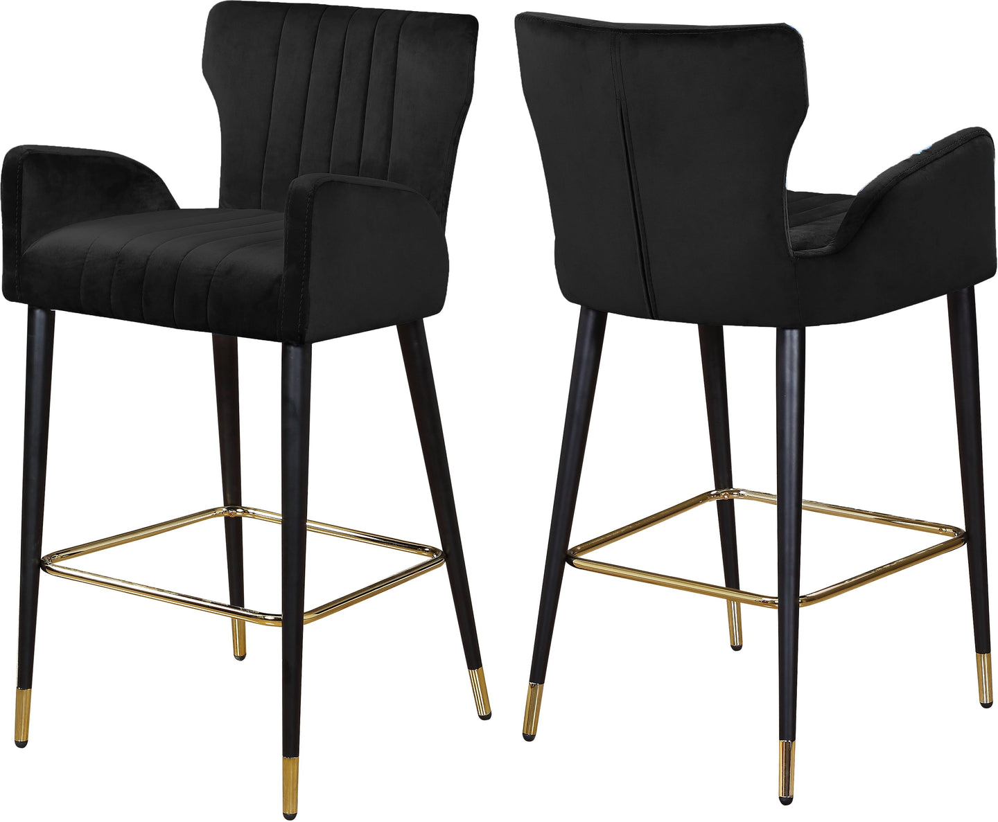 Luxe Velvet Stool - Furniture Depot