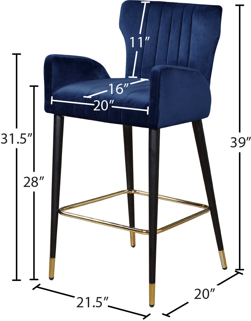 Luxe Velvet Stool - Furniture Depot