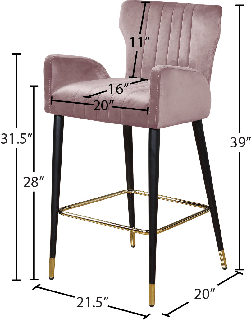 Luxe Velvet Stool - Furniture Depot