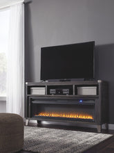 Load image into Gallery viewer, Todoe Gray 2 Pc. 65&quot; TV Stand With Wide Fireplace Insert