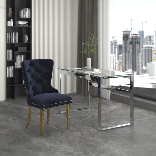 Zevon Desk in Silver - Furniture Depot