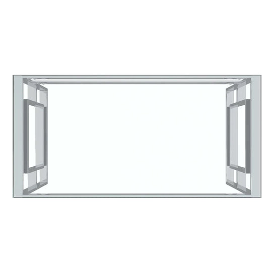 Eros Desk in Silver - Furniture Depot