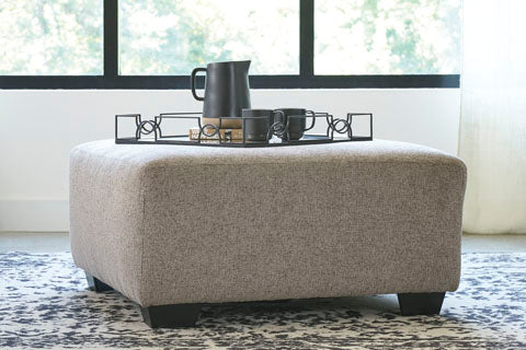 Ballinasloe Oversized Accent Ottoman Platinum - Furniture Depot (4759364108390)