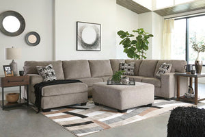 Ballinasloe 3 Piece LAF Chaise Sectional Platinum - Furniture Depot