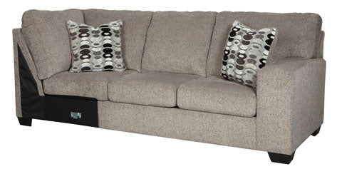 Ballinasloe 3 Piece LAF Chaise Sectional Platinum - Furniture Depot