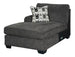 Ballinasloe 3 Piece LAF Chaise Sectional Smoke - Furniture Depot