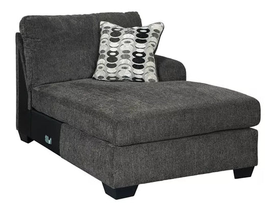 Ballinasloe 3 Piece RAF Chaise Sectional Smoke - Furniture Depot