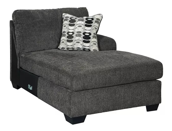 Ballinasloe 3 Piece RAF Chaise Sectional Smoke - Furniture Depot