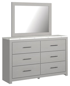 Cottenburg Light Gray / White 4 Pc. Dresser, Mirror, Panel Bed - Full