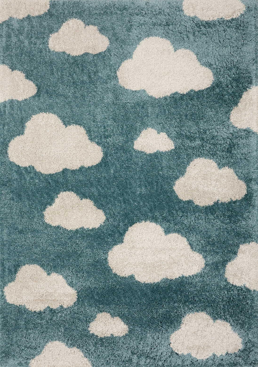 Kalora Kids Blue Cream Clouds Rug - Furniture Depot