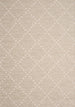 Vista Beige Cream Dot Trellis Indoor/Outdoor Rug - Furniture Depot