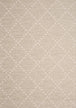 Vista Beige Cream Dot Trellis Indoor/Outdoor Rug - Furniture Depot