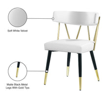 Load image into Gallery viewer, Rheingold White Faux Leather Dining Chair - Furniture Depot (7679018500344)