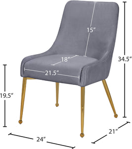 Ace Velvet Dining Chair - Furniture Depot