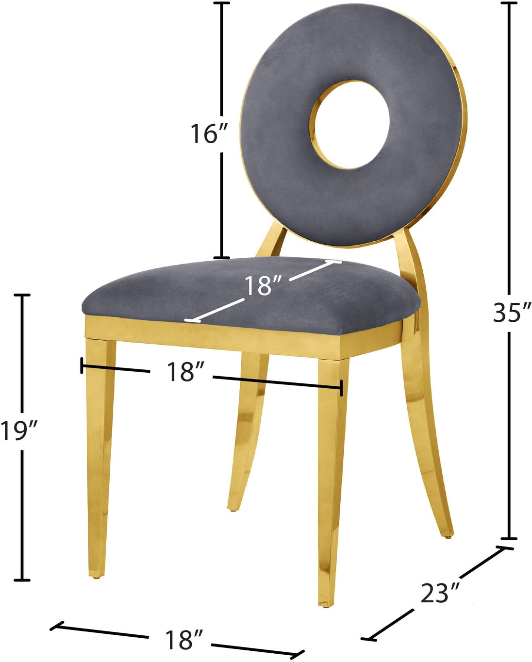 Carousel Velvet Dining Chair - Furniture Depot