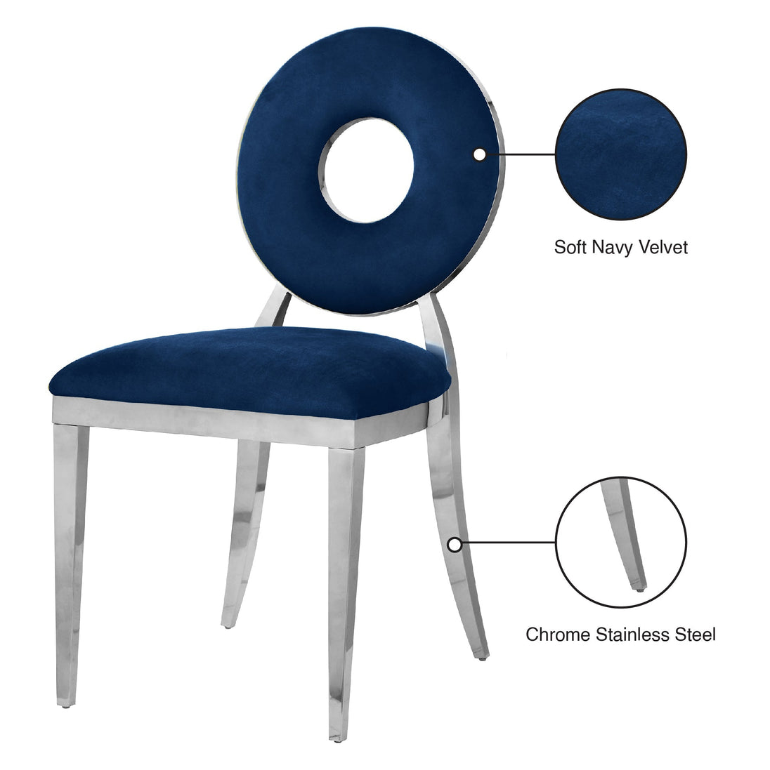 Carousel Velvet Dining Chair - Furniture Depot