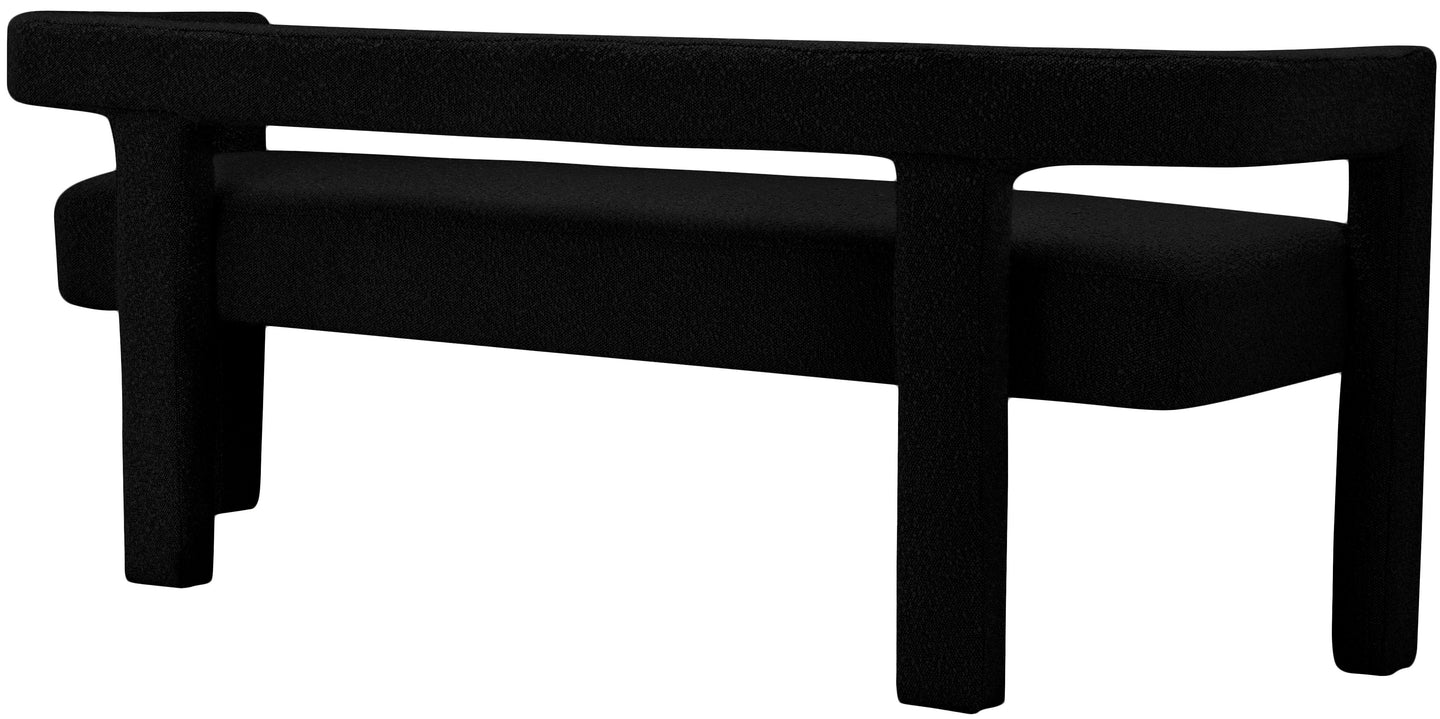 Athena Boucle Fabric Bench - Furniture Depot