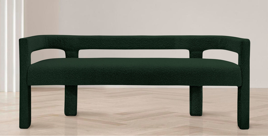 Athena Boucle Fabric Bench - Furniture Depot