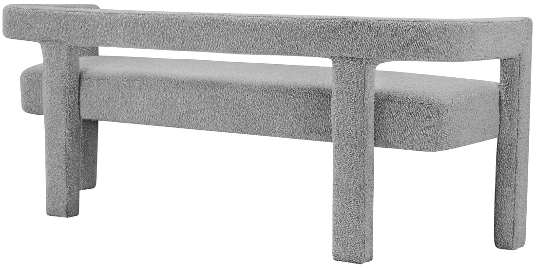 Athena Boucle Fabric Bench - Furniture Depot