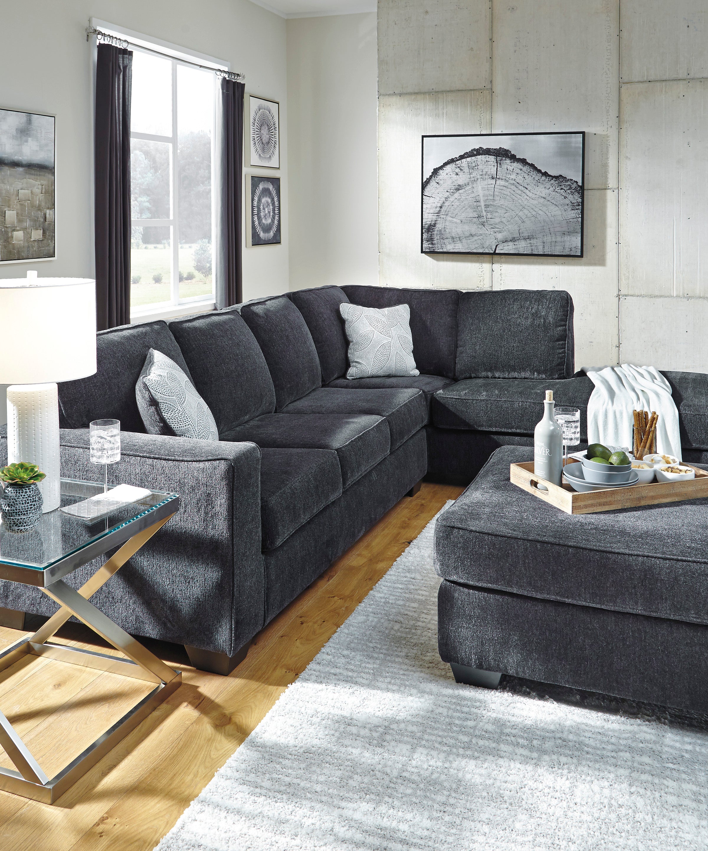 Altari slate 2 piece outlet sectional