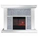 Glamour Mirrored Fireplace - Furniture Depot