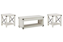 Load image into Gallery viewer, Bayflynn Whitewash 3 Pc. Coffee Table, 2 End Tables
