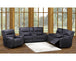 Perth Power Reclining Chair Stone Grey Blue - Furniture Depot