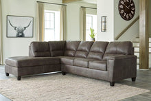 Load image into Gallery viewer, Navi Faux Leather 2-Piece Sectional w/ Left Chaise &amp; Sleeper - Smoke - Furniture Depot (4720033693798)