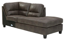 Load image into Gallery viewer, Navi Faux Leather 2-Piece Sectional w/ Right Chaise &amp; Sleeper - Smoke - Furniture Depot
