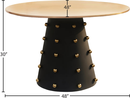 Raven Black / Gold Dining Table - Furniture Depot (7679020171512)