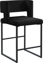 Load image into Gallery viewer, Caleb Velvet Counter Stool - Furniture Depot