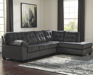 Accrington  Right Arm Facing Chaise 2 Pc Sectional - Granite