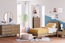 Load image into Gallery viewer, Aprilyn Light Brown 3 Pc. Dresser, Bookcase Bed - Queen