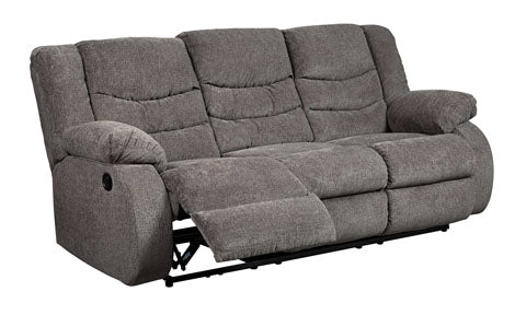 Tulen Reclining Sofa - Gray - Furniture Depot