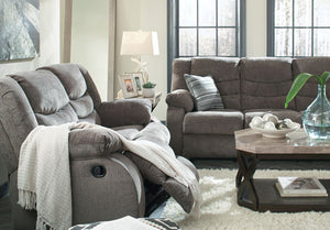 Tulen Reclining Sofa - Gray - Furniture Depot