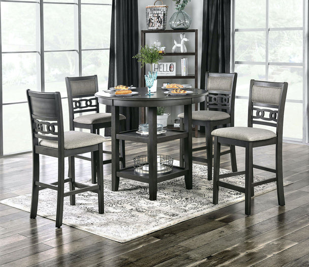 Gia 5Pc Pub set Grey - Furniture Depot