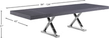 Load image into Gallery viewer, Excel Grey Oak Veneer Lacquer Extendable Dining Table (3 Boxes) - Furniture Depot (7679020925176)