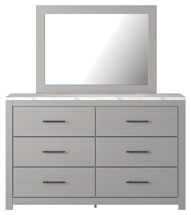 Cottenburg Light Gray / White Dresser, Mirror