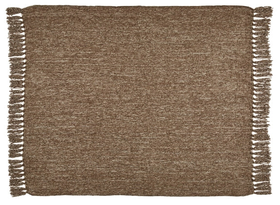 Tamish Throw (Set of 3) - Brown - Furniture Depot (7790156644600)