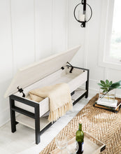 Load image into Gallery viewer, Rhyson Storage Bench - White - Furniture Depot (7761743413496)