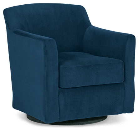 Bradney Swivel Accent Chair - Ink - Furniture Depot