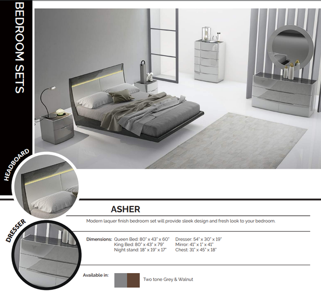 ASHER BEDROOM COLLECTION - Furniture Depot