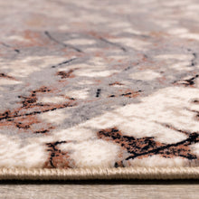 Load image into Gallery viewer, Abbey Cream Taupe Leaf Rug - Furniture Depot