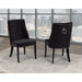 Lux Upholstered Dining Chair - Black Velvet - Furniture Depot (4839344275558)