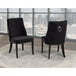 Lux Upholstered Dining Chair - Black Velvet - Furniture Depot (4839344275558)